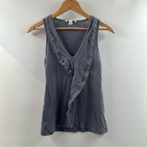 Banana Republic Charcoal Ruffle Tank Top – Size XS